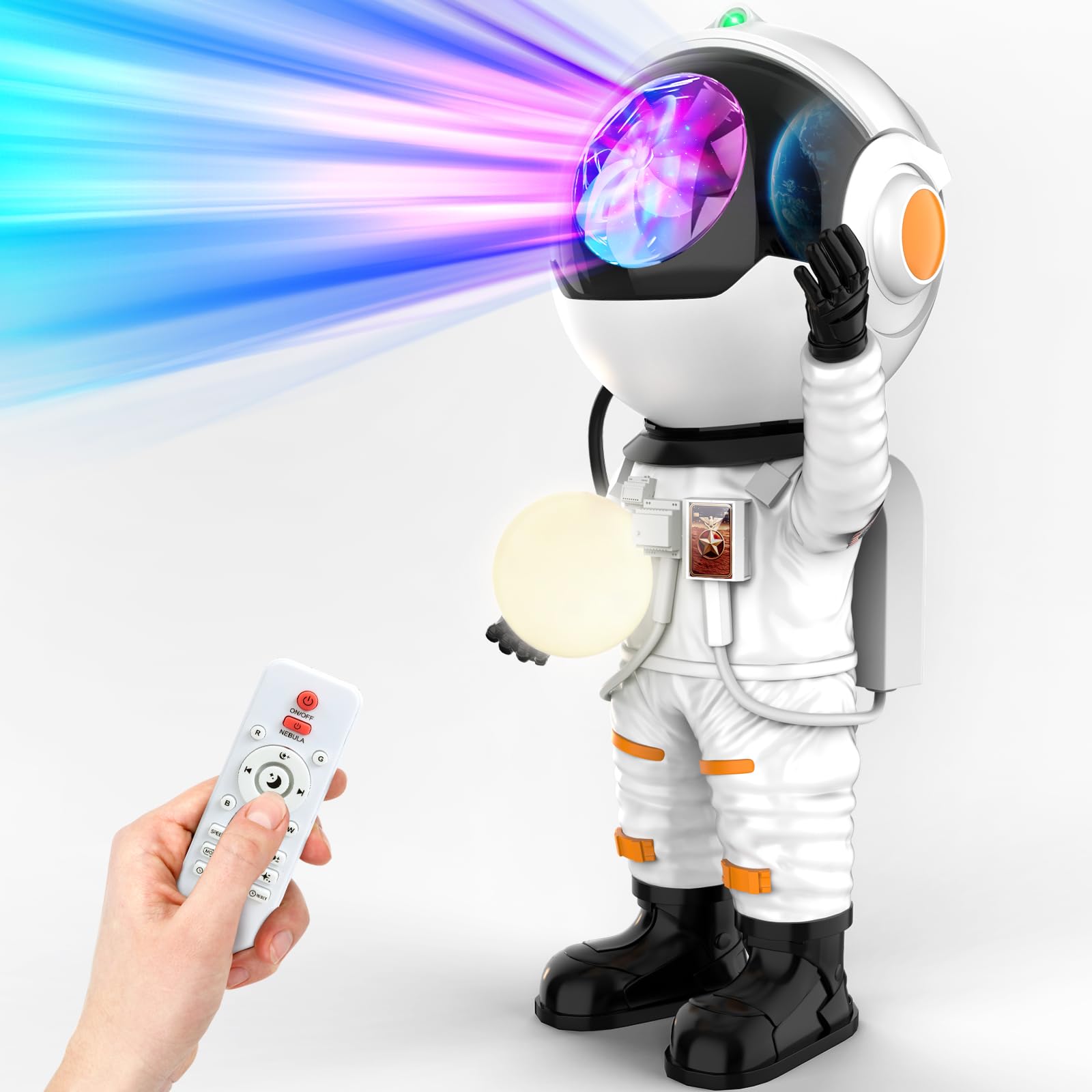 Rossetta Astronaut Galaxy Projector - Starry Night Light for Bedroom & Kids Room with Timer & Remote Control | Perfect for Home Decor, Relaxation, Meditation & Gifts (Christmas, Birthday) for Adults & Teens