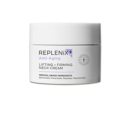 Replenix Lifting & Firming Neck Cream - Anti-Aging Wrinkle Repair, Collagen Booster for Face, Neck & Décolleté, 1.7 oz | Hydrating & Regenerating Treatment for Smooth Skin | Perfect for Night Routine & Daily Skincare Regimen