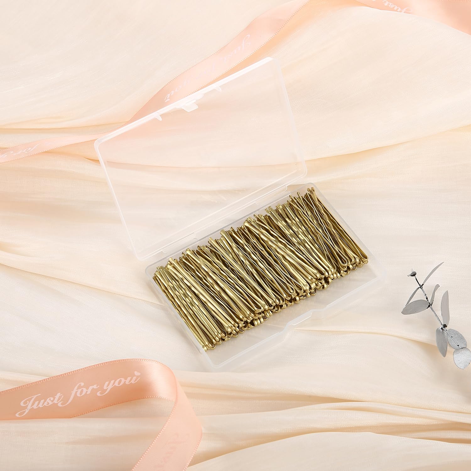 120Pcs Bobby Pins Hair Clips - Gold Hair Styling Pins for All Hair Types | Secure Bun, Updo & Braid Hairstyles | Perfect for Weddings, Parties & Daily Use