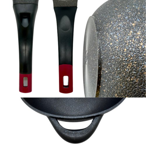 Premium Marble Wok Set - 2 Sizes (12