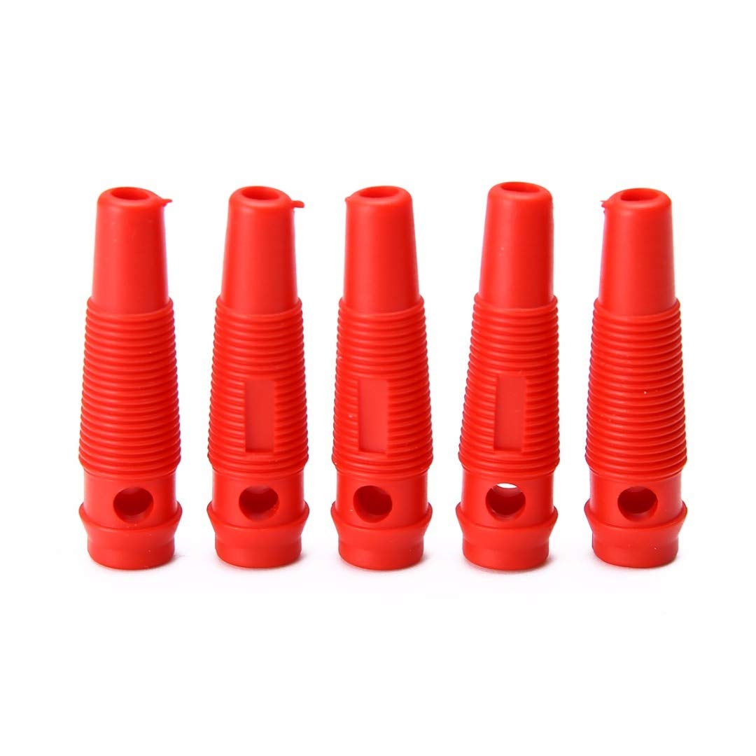 10pcs Red Black 4mm Banana Plugs - Screw Copper Connectors for Audio & DIY Projects