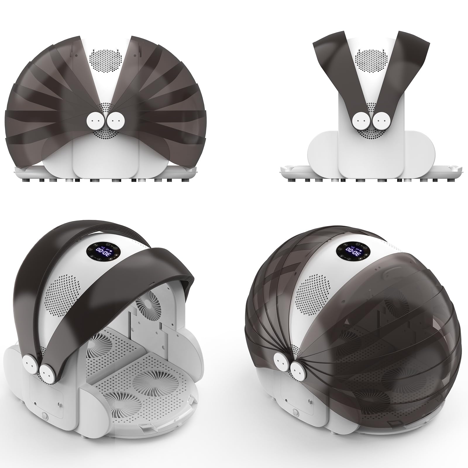Foldable Automatic Pet Dryer Box for Cats & Small Dogs - Ultra Quiet Hair Dryer with 8 High-Speed Fans, 360° Drying, Temperature Control, 4-Speed Settings & Timer - Perfect for Grooming, Bathing & Quick Drying After Outdoor Adventures