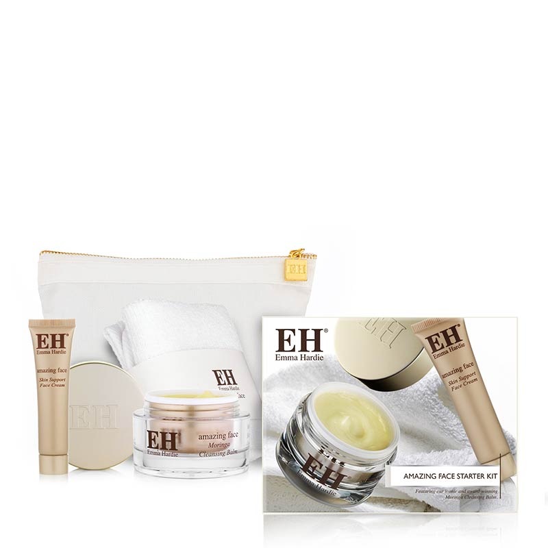 Emma Hardie Amazing Face Starter Kit - Luxury Skincare Set with Moringa Cleansing Balm & Facial Oil | Perfect for Daily Cleansing & Anti-Aging Routine