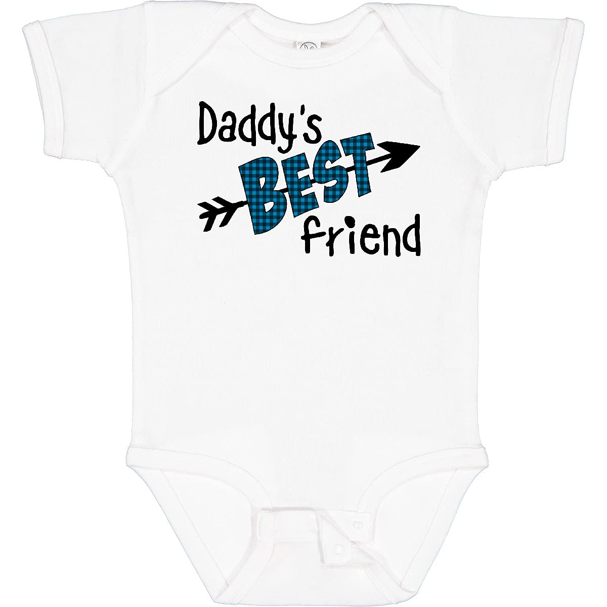 Inktastic Daddy's Best Friend Arrow & Plaid Letters Baby Bodysuit - Perfect for Family Photos & Casual Outings