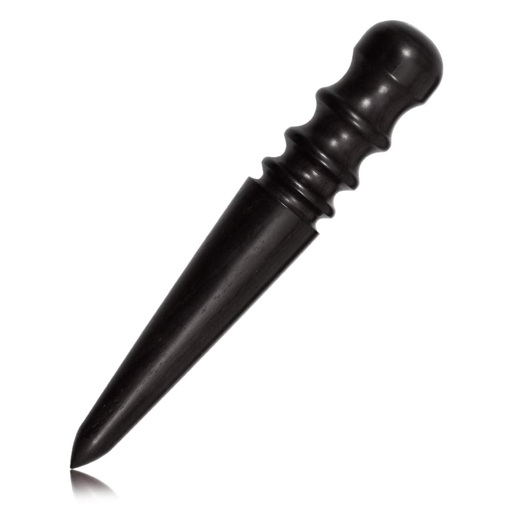 SPEEDWOX Professional Leather Edge Burnisher Tool - Round Head Wood Handle for Leather Crafting, DIY Projects & Shoe Repair - Perfect for Leatherworkers, Cobblers & DIY Enthusiasts