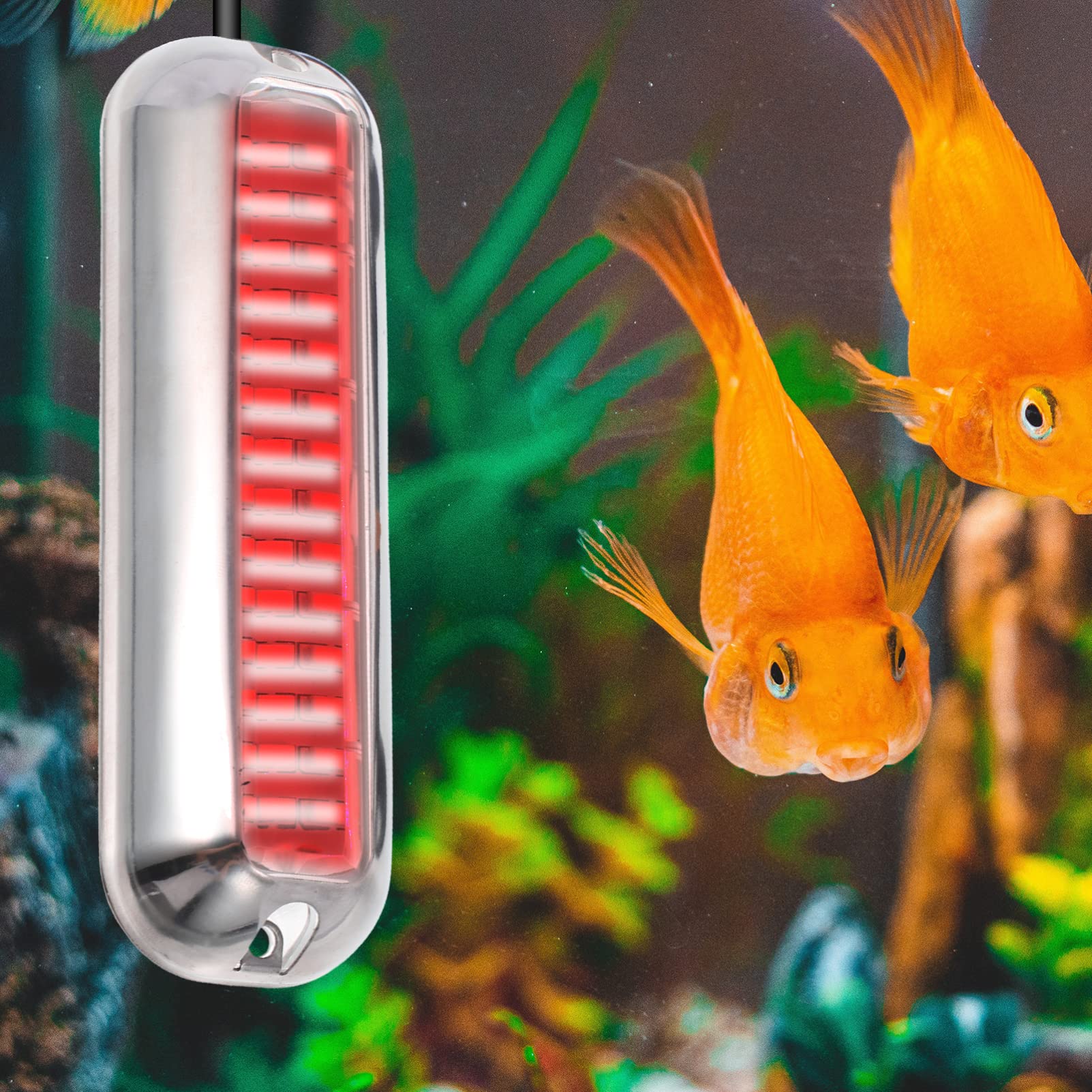 Housoutil LED Underwater Light for Aquarium, Boat, Pontoon - Marine Navigation & Decoration Light, Waterproof Submersible Light for Pool, Pond, Drain - Perfect for Underwater Illumination and Safety Lighting