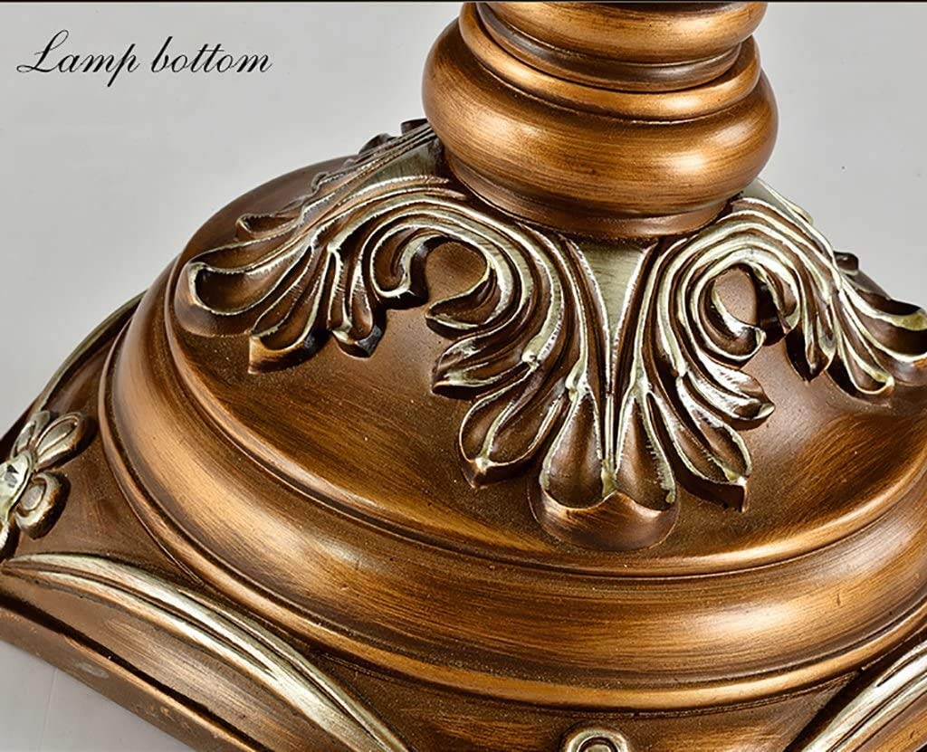 Vintage European Style Desk Lamp with Plug-in Button Switch - Cloth Lampshade & Resin Base - E26 Socket Bedroom Lighting - Perfect for Home Office, Study Room, and Nightstand Reading Light