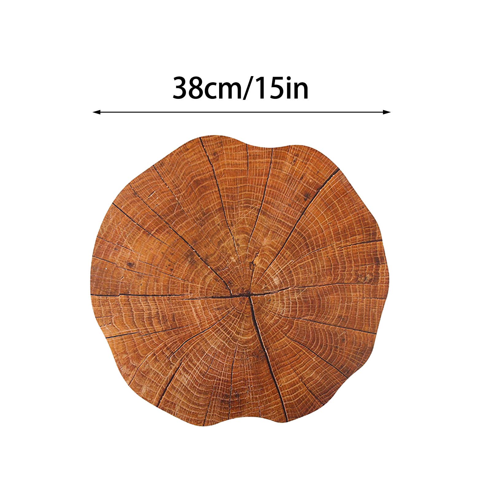 Rustic Wood Texture Heat Resistant Placemats Set of 4 - Waterproof Dining Table Mats for Kitchen & Coffee Table Decor - Perfect for Dinner Parties, Daily Meals, and Home Styling