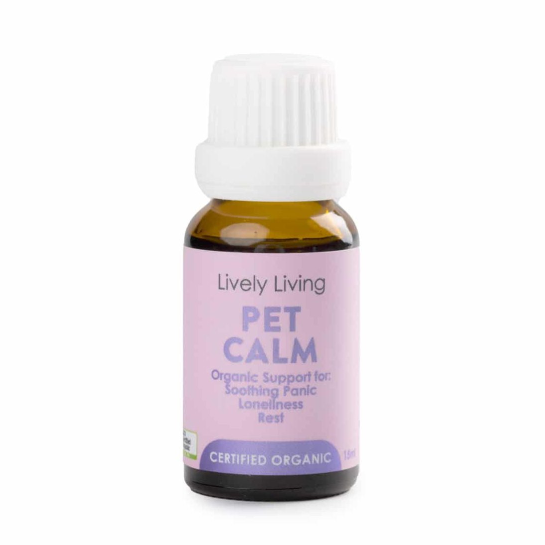 Organic Pet Calming Essential Oil - 15ml Natural Stress Relief for Dogs & Cats - Perfect for Travel, Vet Visits & Anxiety Relief