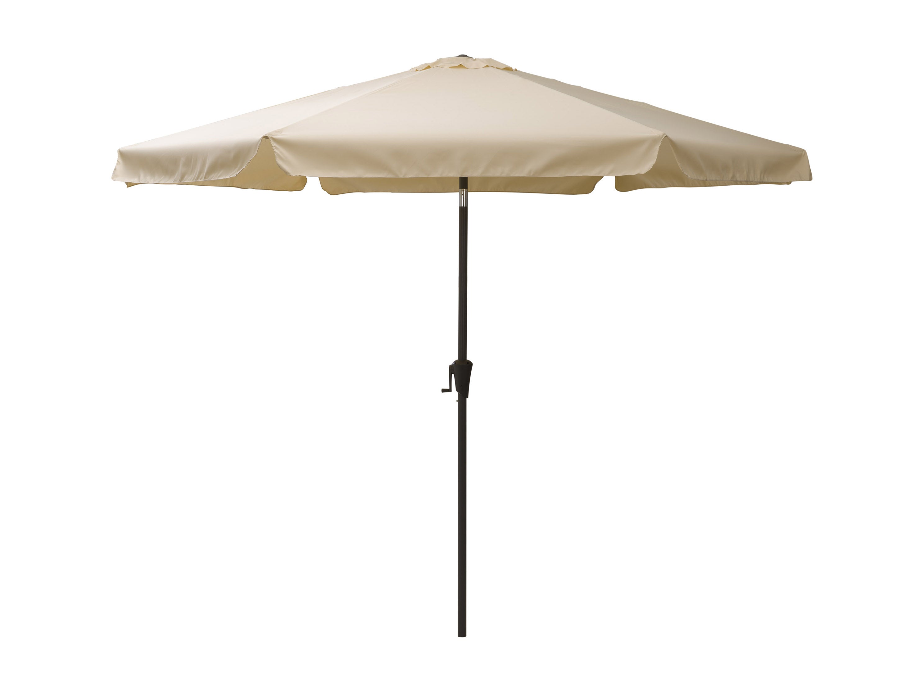 10ft Round Warm White Patio Umbrella - Outdoor Cantilever Umbrella for Poolside, Garden, and Backyard Relaxation