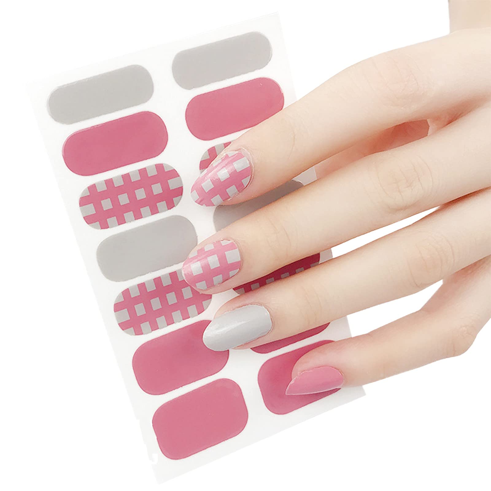 **DIY Nail Extension Kit for Women & Girls - Press on Nails, Full Wrap Stickers, Ballerina Fake Nails with Polish & Art Designs (Size C, One Size) - Perfect for Parties, Weddings & Home Manicures**