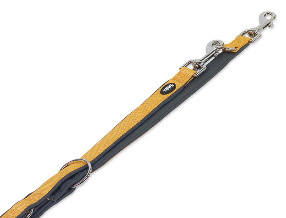 Premium Classic Preno Training Leash for Dogs - 200cm (6.5ft) Durable Nylon Leash with 25-35mm Width - Orange & Gray Reflective Stitching - Perfect for Walking, Running & Obedience Training