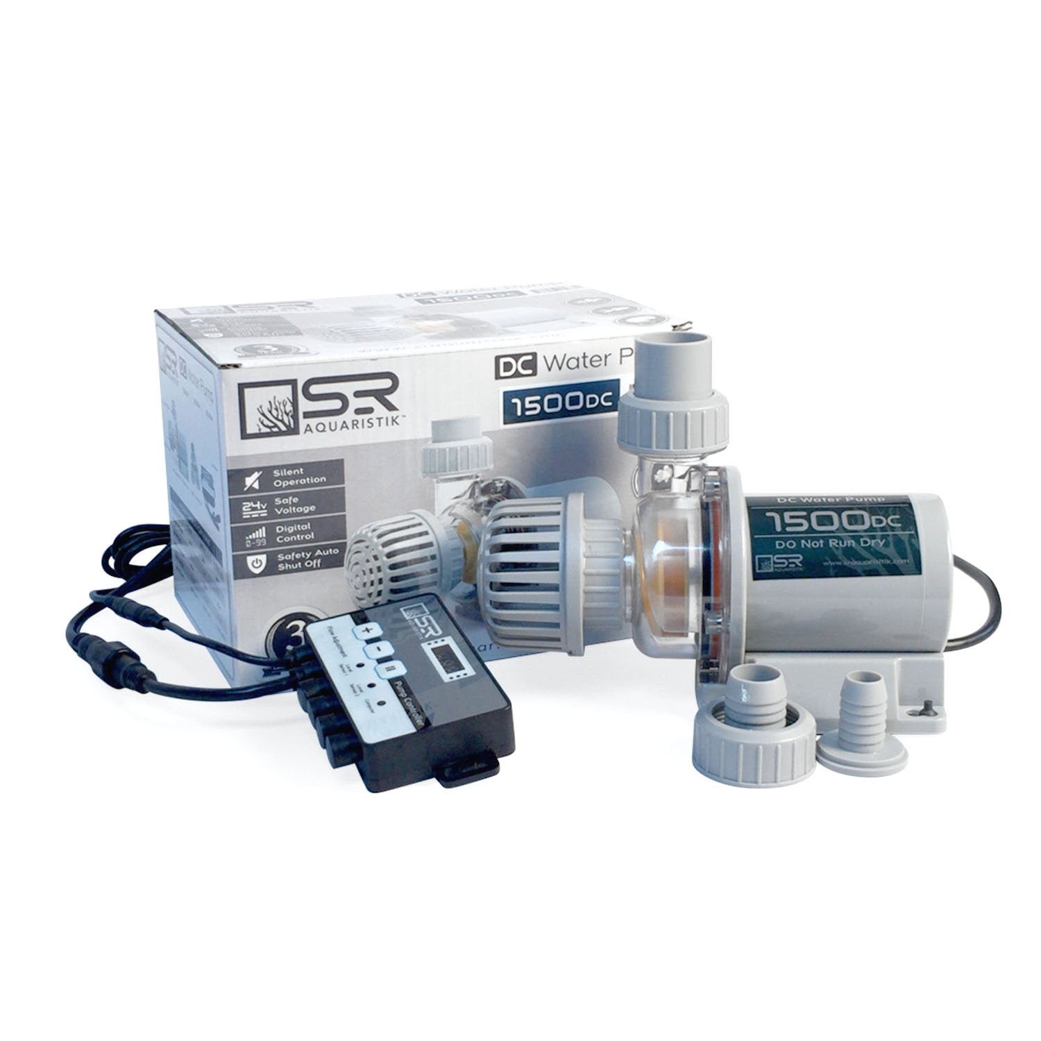 Adjustable Flow DC Water Pump - 12V/24V Submersible Pump for Aquariums, Fountains & Hydroponics - Quiet & Energy Efficient