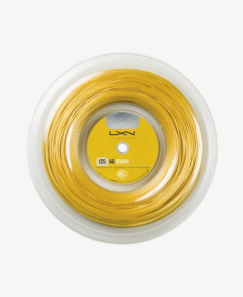 Luxilon 4G Rough 125 Reel (200M) - Premium Tennis String for Power & Spin | Perfect for Competitive Players & Stringing Professionals