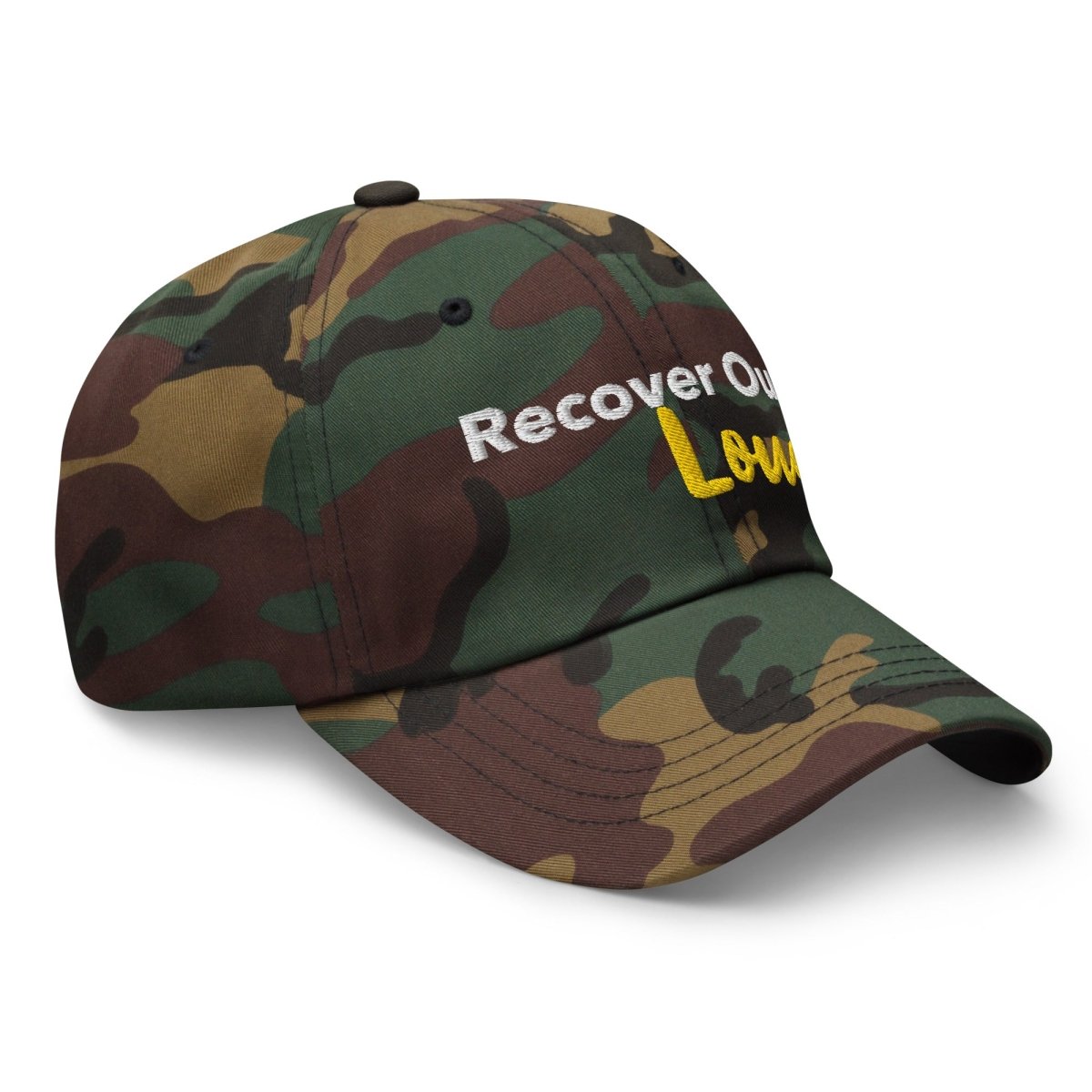 Recover Out Loud Dad Hat - Adjustable Cotton Baseball Cap for Men & Women - Perfect for Recovery Support, Casual Wear & Outdoor Activities