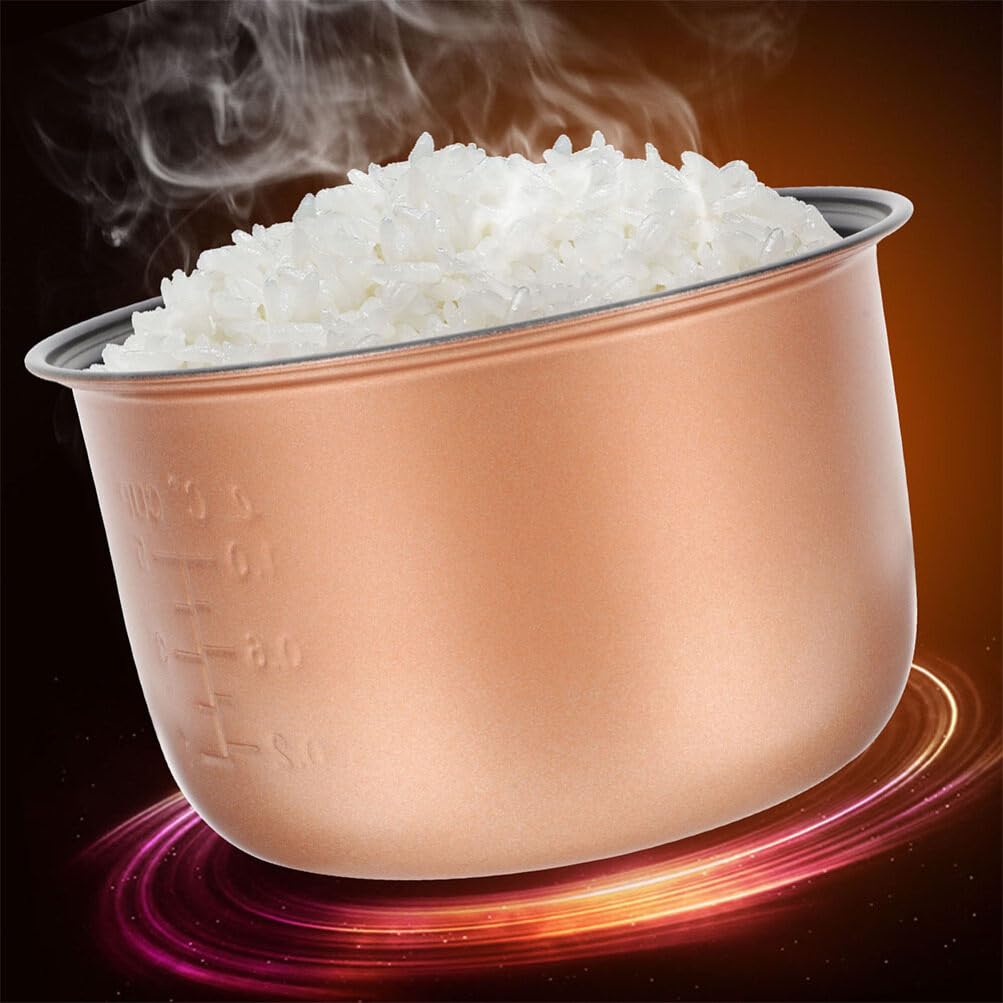 HEMOTON 3.2-Qt Nonstick Inner Pot for Instant Pot - Polished Surface Rice Cooker Replacement Pot with Measurement Scale (3L, 8.25
