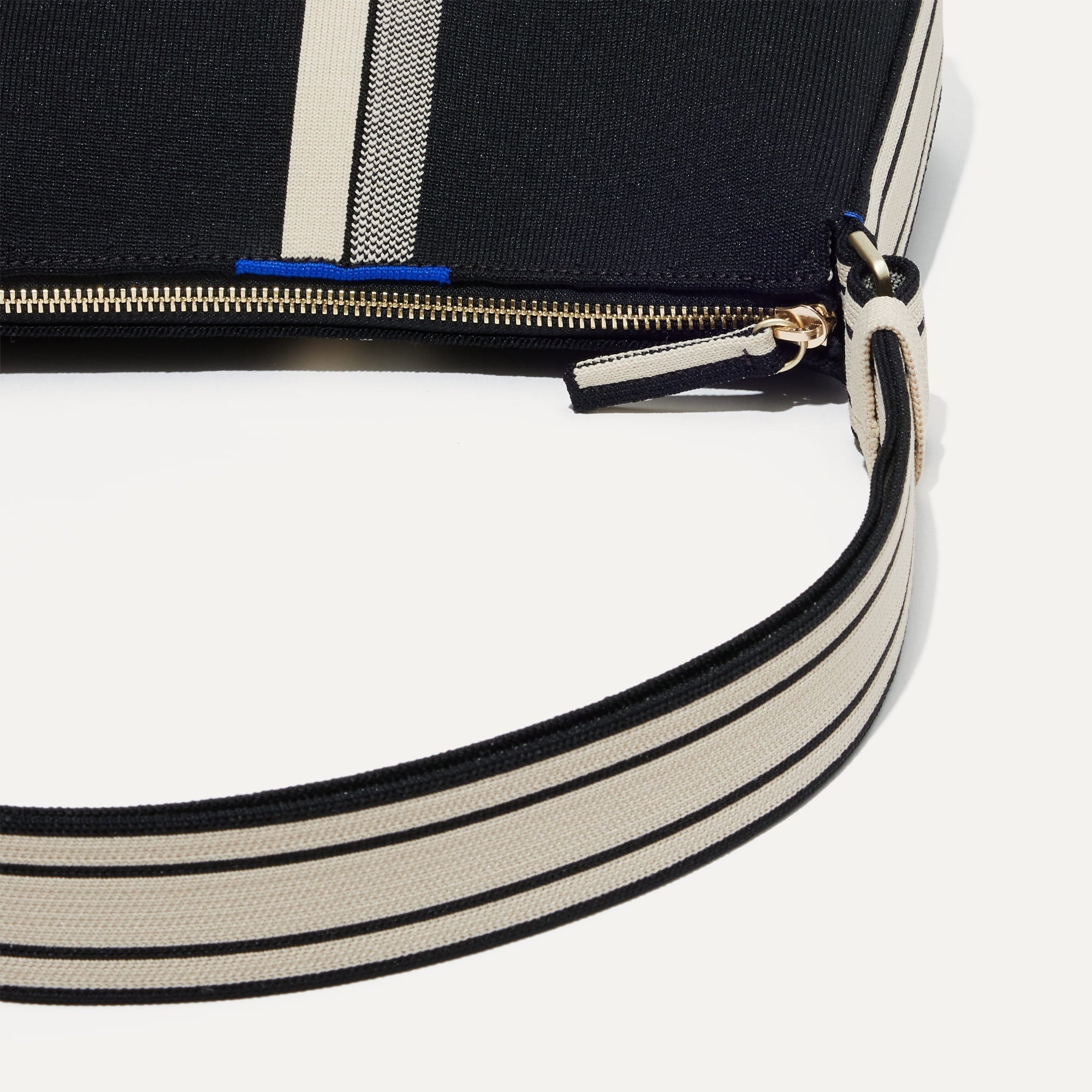 Stylish Black and Ivory Striped Crossbody Bag for Women - Perfect for Everyday Use, Travel, and Shopping