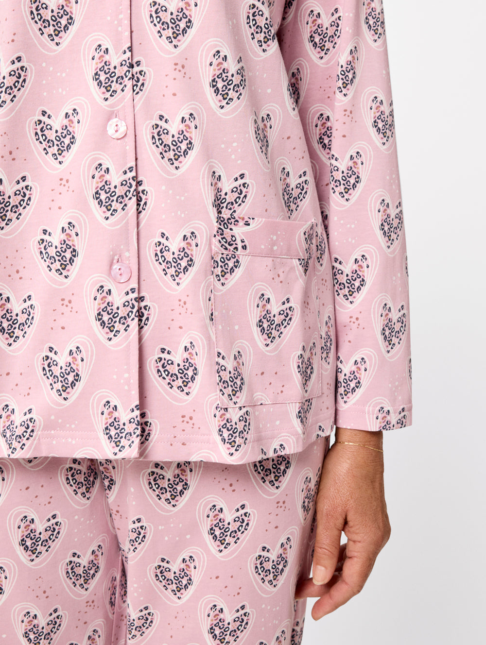 Wild Love Women's Soft Cotton Pajama Set - Cozy Sleepwear for Relaxing at Home & Lounging