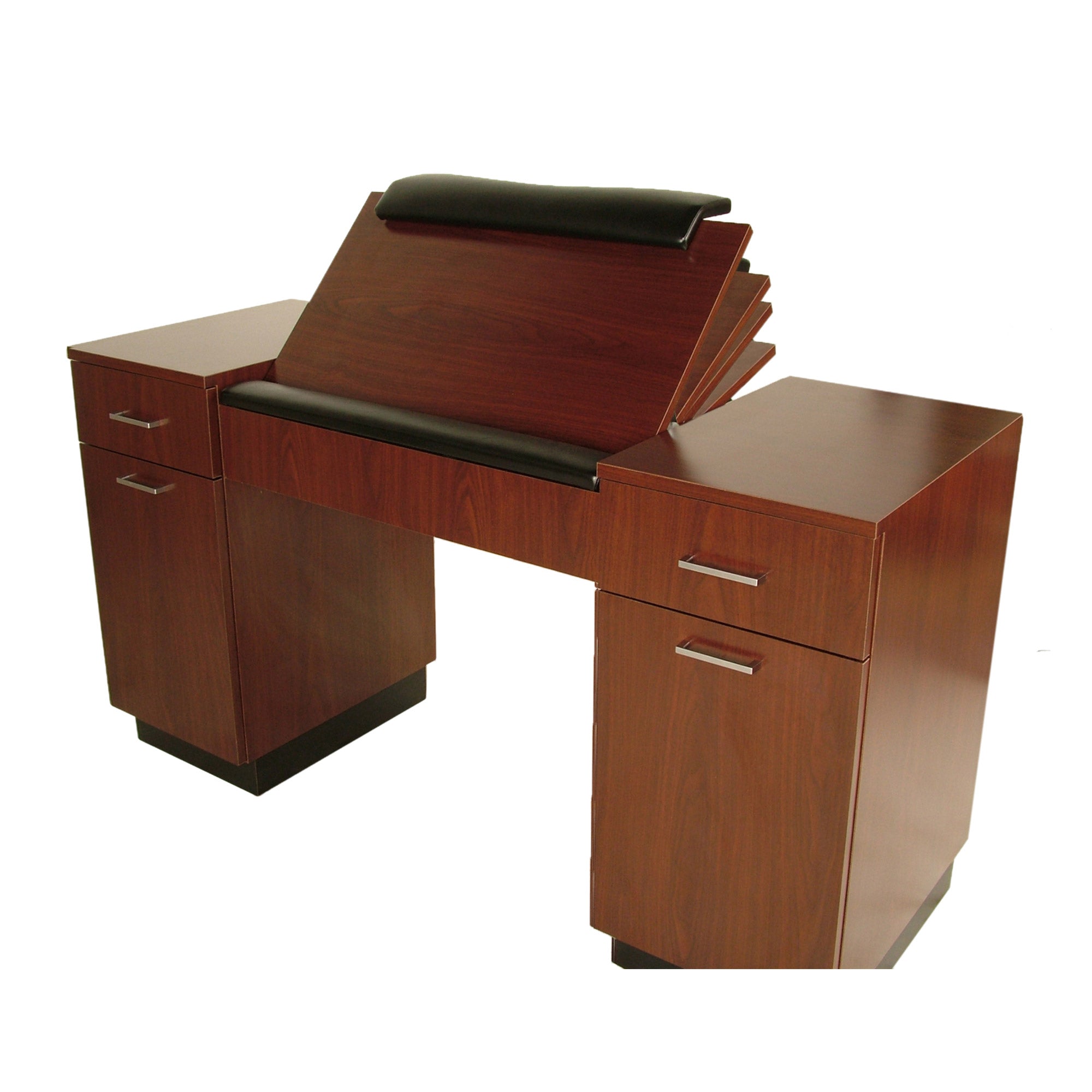 Ergonomic Manicure Table for Professional Nail Salons - Adjustable Height Nail Technician Table with Built-in Storage & Comfortable Design for Home & Spa Use