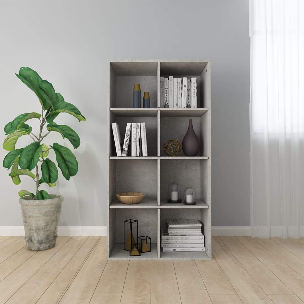 Modern 8-Compartment Bookcase & Display Shelf - Freestanding Room Divider & Decorative Storage Shelving Unit for Living Room, Office, Bedroom, Library - Perfect for Organizing Books, Displaying Decor & Dividing Spaces