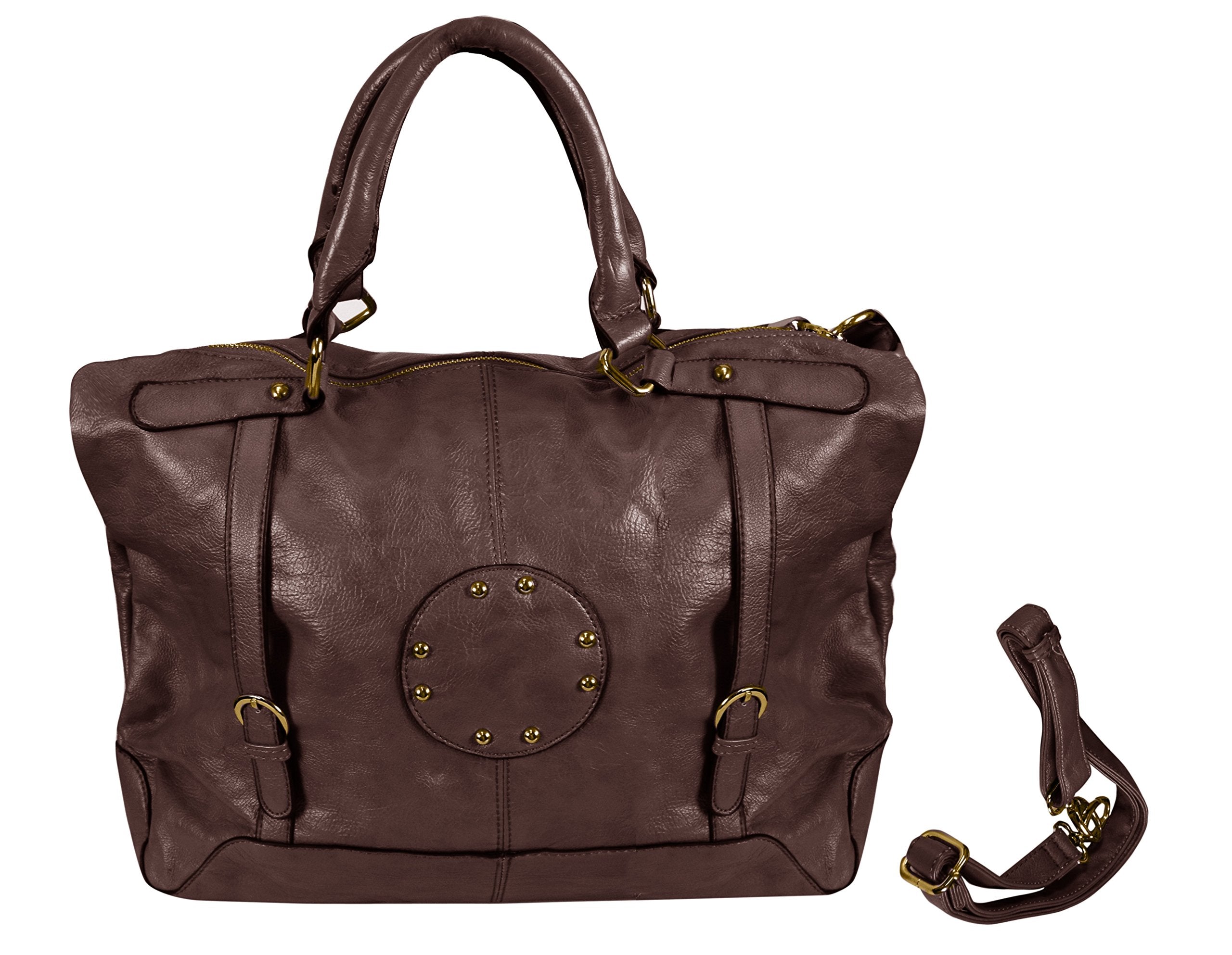 Stylish Women's Handbags with Metal Studded Embellishments & 3-in-1 Multiway Handles - Perfect for Work, Travel, and Everyday Use