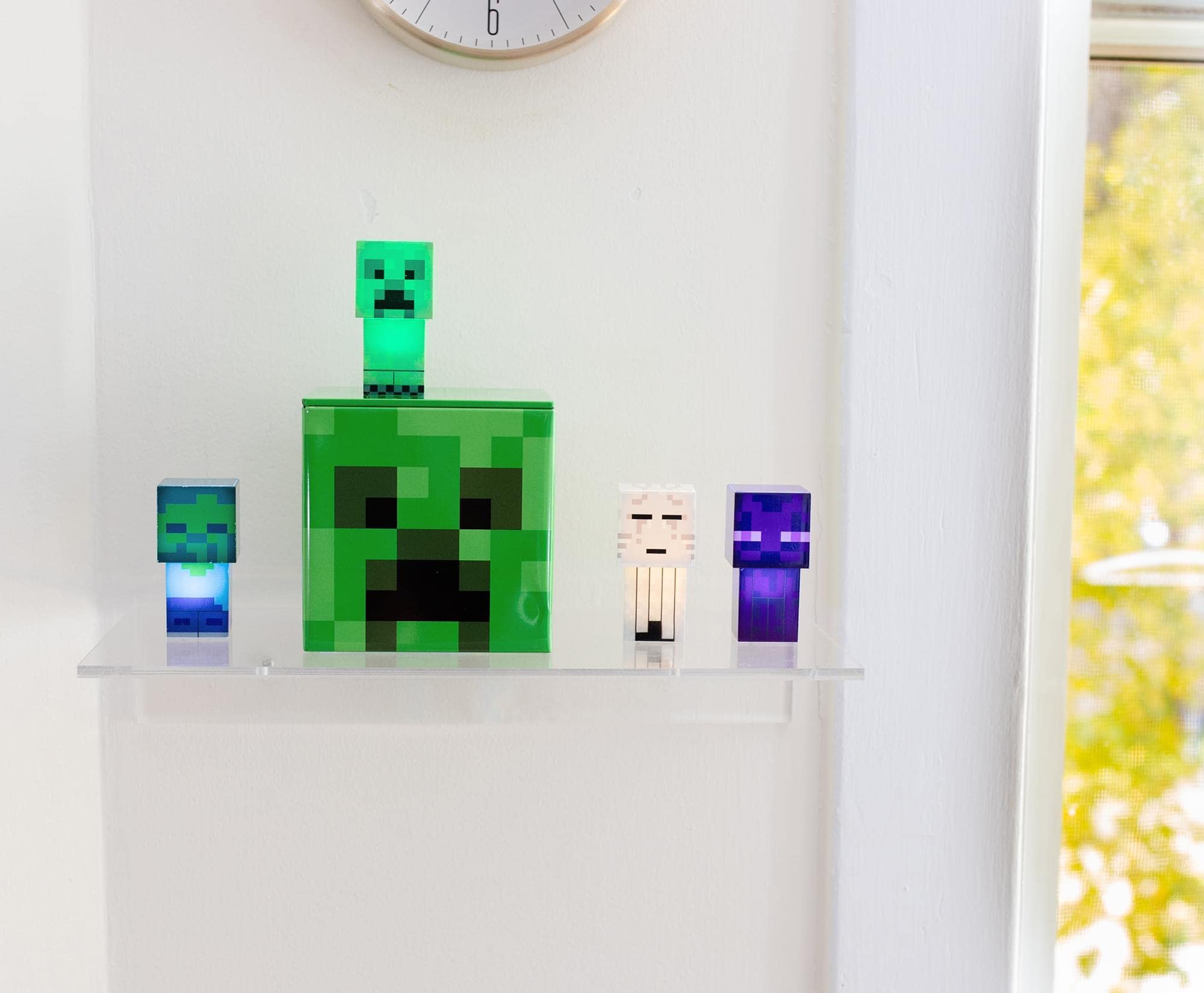 Minecraft Creeper 4-Inch Tin Storage Box with Lid - Organizer Cube for Toys, Collectibles & Home Decor | Perfect for Playroom, Closet & Gift Giving | Video Game Accessories & Storage Solution