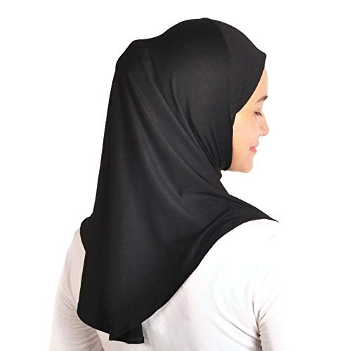 One Piece Al Amira Hijab - Instant Head Scarf in Soft Cotton Jersey - Practical Head Cover for Women (Medium Size) - Perfect for Daily Wear, Prayer & Modest Fashion