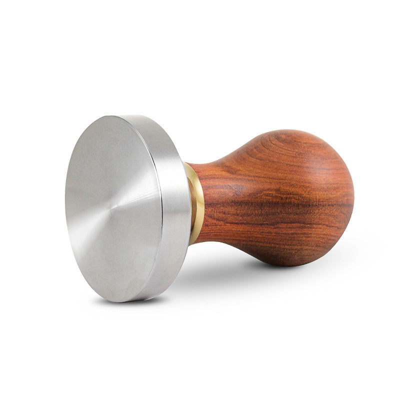 Professional Espresso Tamper with Wooden Handle - Barista-Grade Coffee Tamping Tool for Perfect Espresso Extraction - Ideal for Home Baristas & Coffee Shops