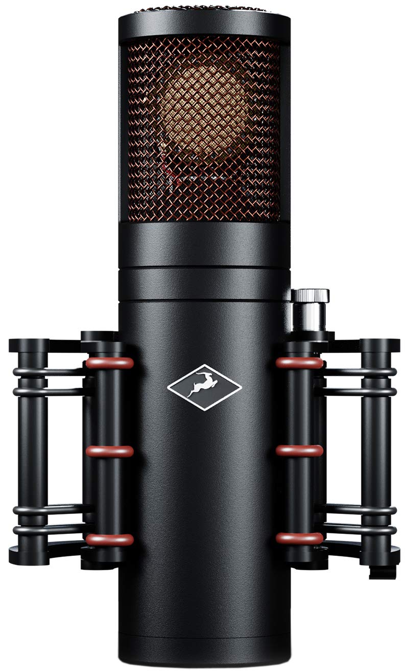 Antelope Audio Edge Go Large Diaphragm Condenser USB-C Microphone for PC, Mac & Desktop - Professional Studio Mic for Voice Recording, Music Production, Podcasting & Live Streaming - Black with 18 Vintage Models - Perfect for Home Studios, Content Creators & Broadcasters