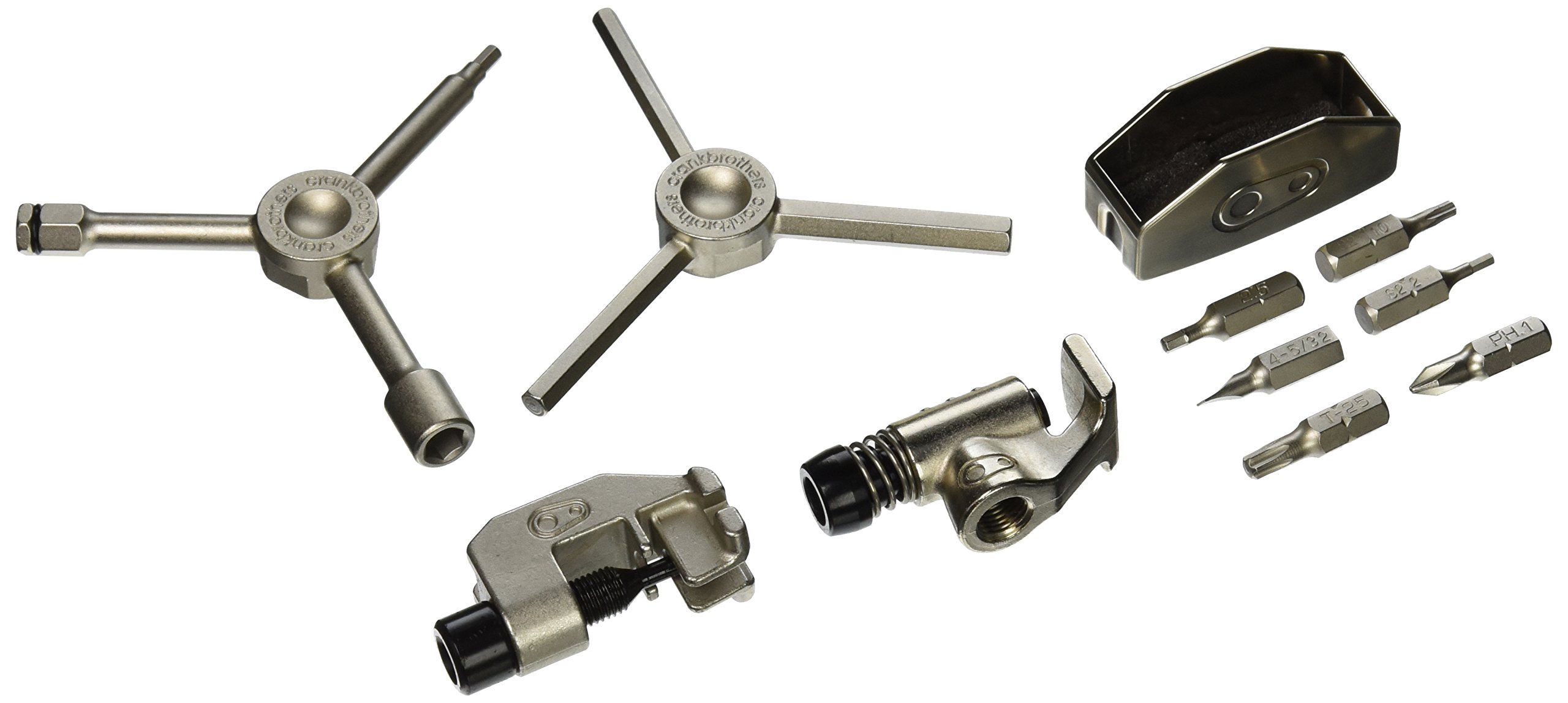 Crankbrothers Y Tool - Lightweight & Compact Bike Multi-Tool for Cycling, Mountain Biking & Road Biking | 16-in-1 Repair Kit for On-the-Go Fixes
