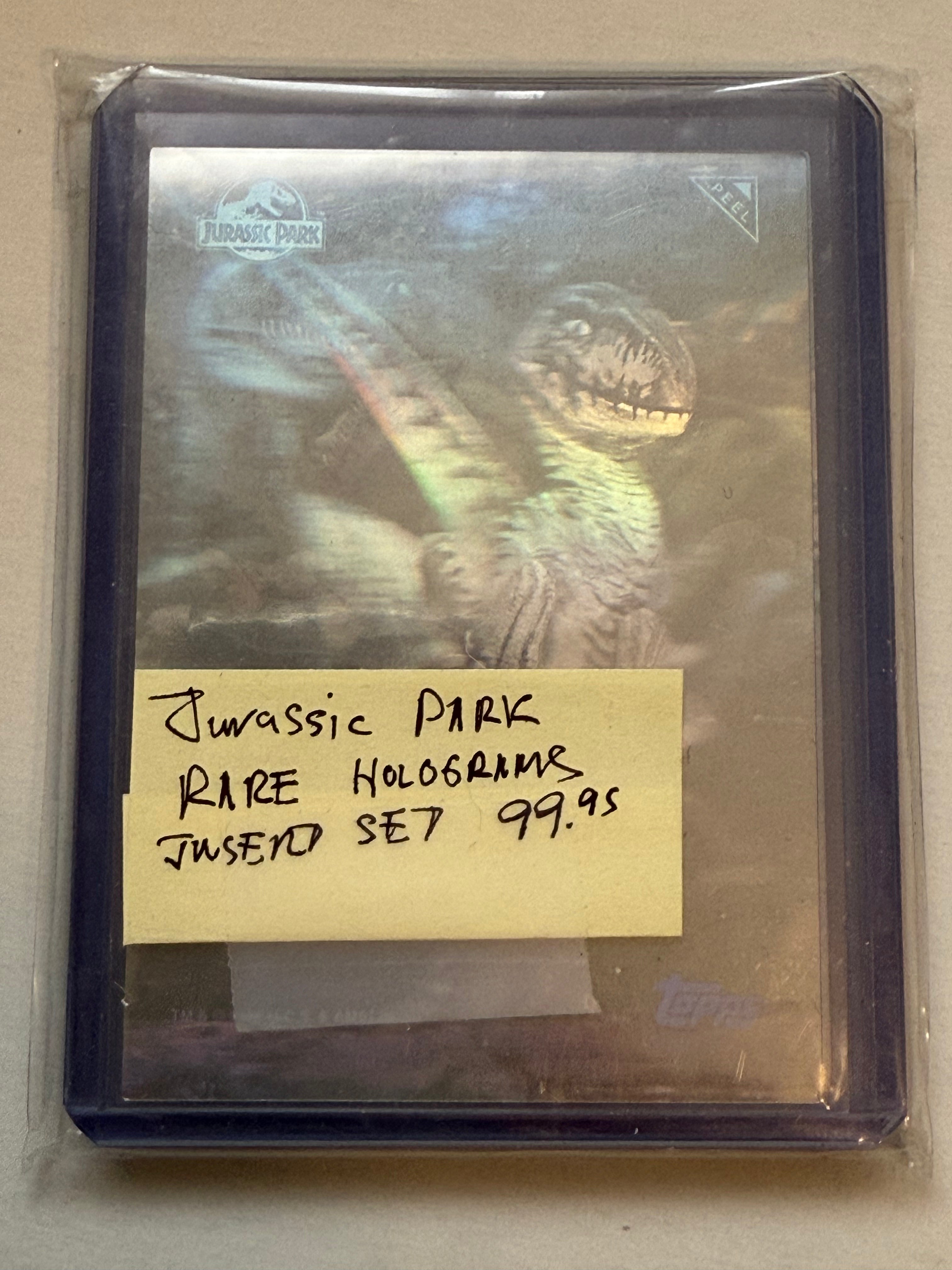 **1993 Jurassic Park Rare Hologram Trading Card Set - Collectible Movie Memorabilia for Fans & Card Enthusiasts**