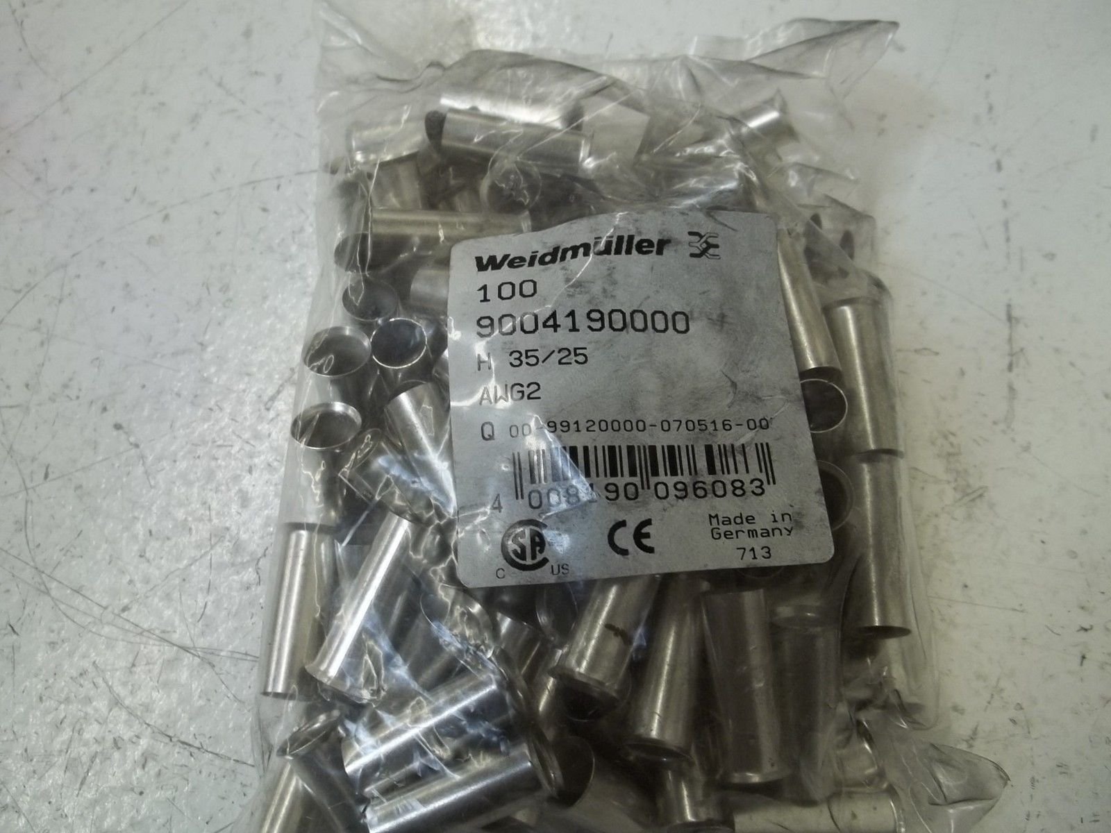 WEIDMULLER 9004190000 Terminal Block - New in Original Box - Industrial Electrical Connectors for Automation & Control Systems