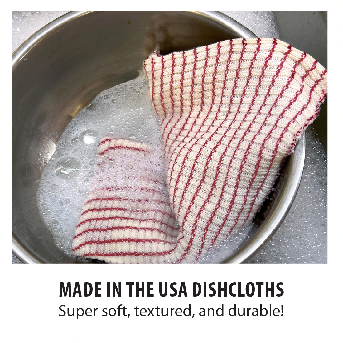Premium Polyester Cotton Blend Dishcloth - Soft, Absorbent & Durable for Kitchen Cleaning & Dish Drying - Perfect for Washing Dishes, Wiping Countertops & General Household Cleaning