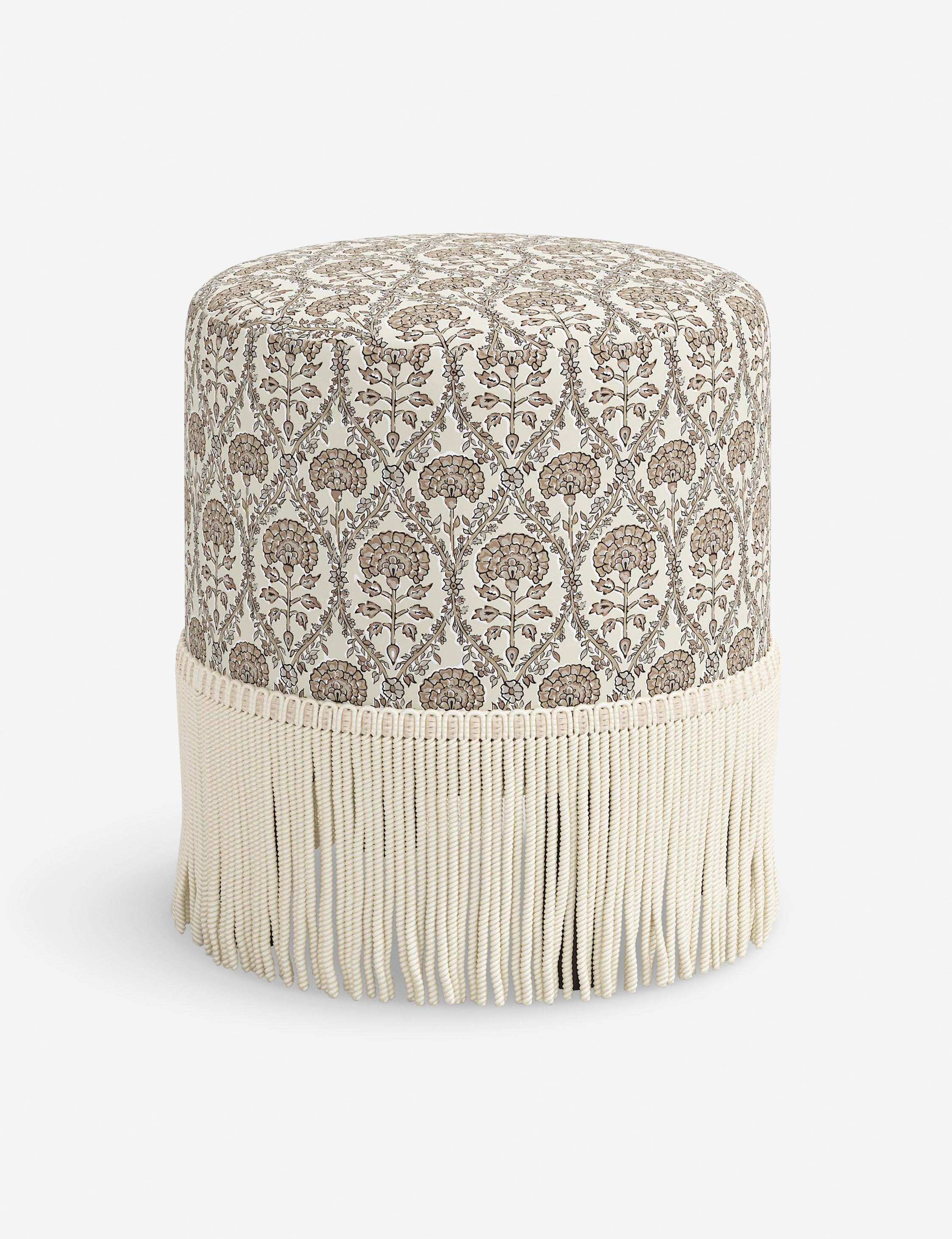 Alair Round Ottoman Stool - Soft Padded Storage Ottoman with Removable Cushion Top, Perfect for Living Room, Bedroom & Nursery - Versatile Home Decor & Extra Seating Solution