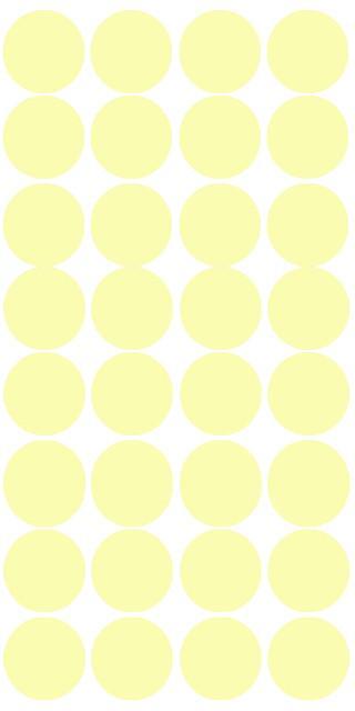 Soft Yellow Polka Dot Wall Decals for Nursery, Kids Room & Home Decor - Easy Peel & Stick Removable Vinyl Stickers