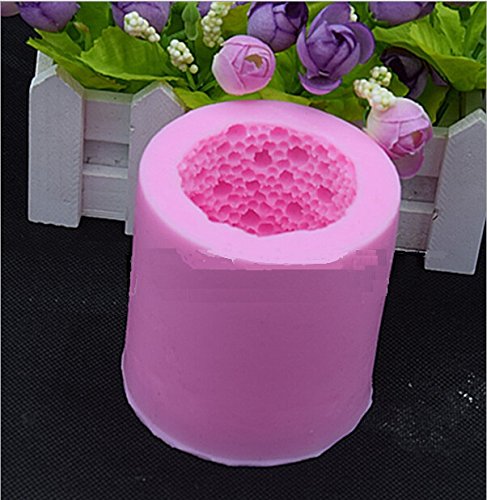 Premium Silicone Bubble Cylinder Candle Molds - DIY Candle & Soap Making Kit for Home Decor, Wedding Centerpieces, Spa Gifts & Relaxation Therapy (Set of 6)