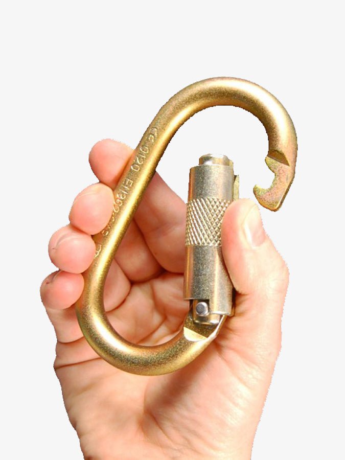 Firetoys ISC KL311 Auto Locking Oval Carabiner - Heavy Duty Climbing Gear for Rock Climbing, Hiking & Outdoor Adventures
