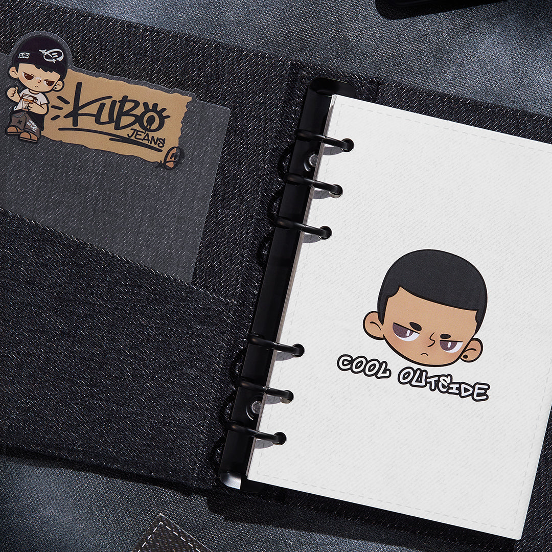POP MART KUBO JEANS Series Notebook - Stylish Denim-Themed Notebook for Collectors & Stationery Lovers | Perfect for Journaling, Note-Taking & Gift-Giving