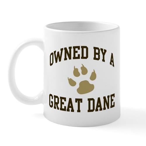 White - Great Dane: Owned Mug