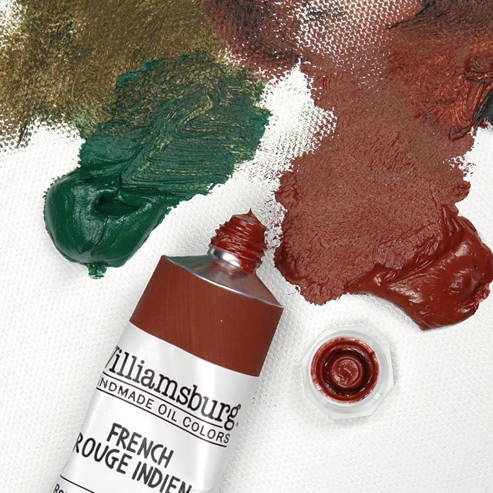 Premium Williamsburg Artist Oil Colors by GOLDEN - French Earths Set of 6 Professional Oil Paints for Landscape, Portrait & Still Life Painting | Ideal for Artists, Students & Art Classes