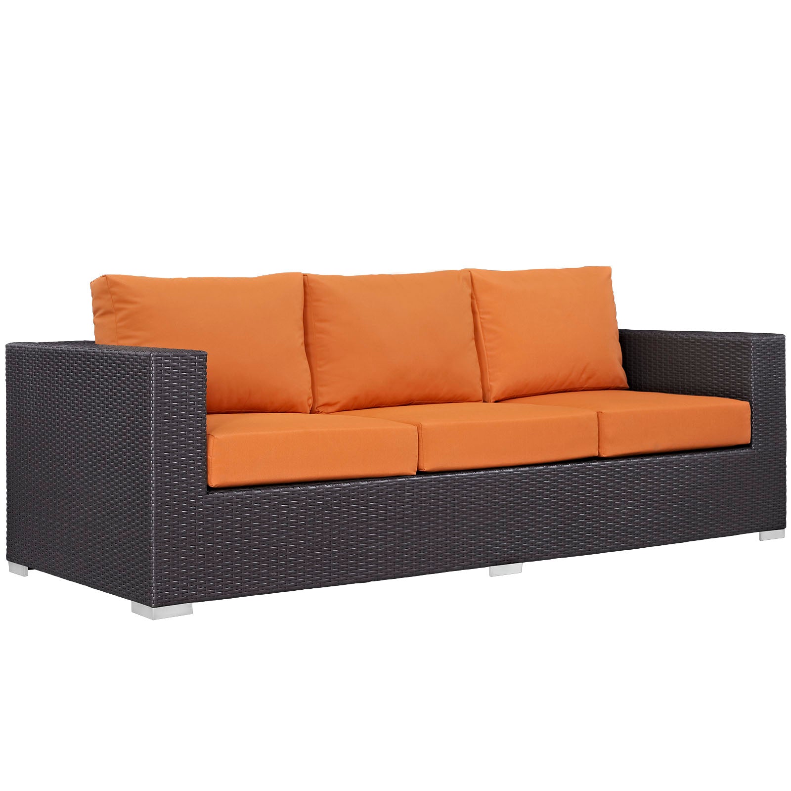 Convene Outdoor Patio Sofa Set - Waterproof Wicker Furniture for Garden, Backyard, Poolside - Comfortable All-Weather Lounge Seating for Relaxing Outside