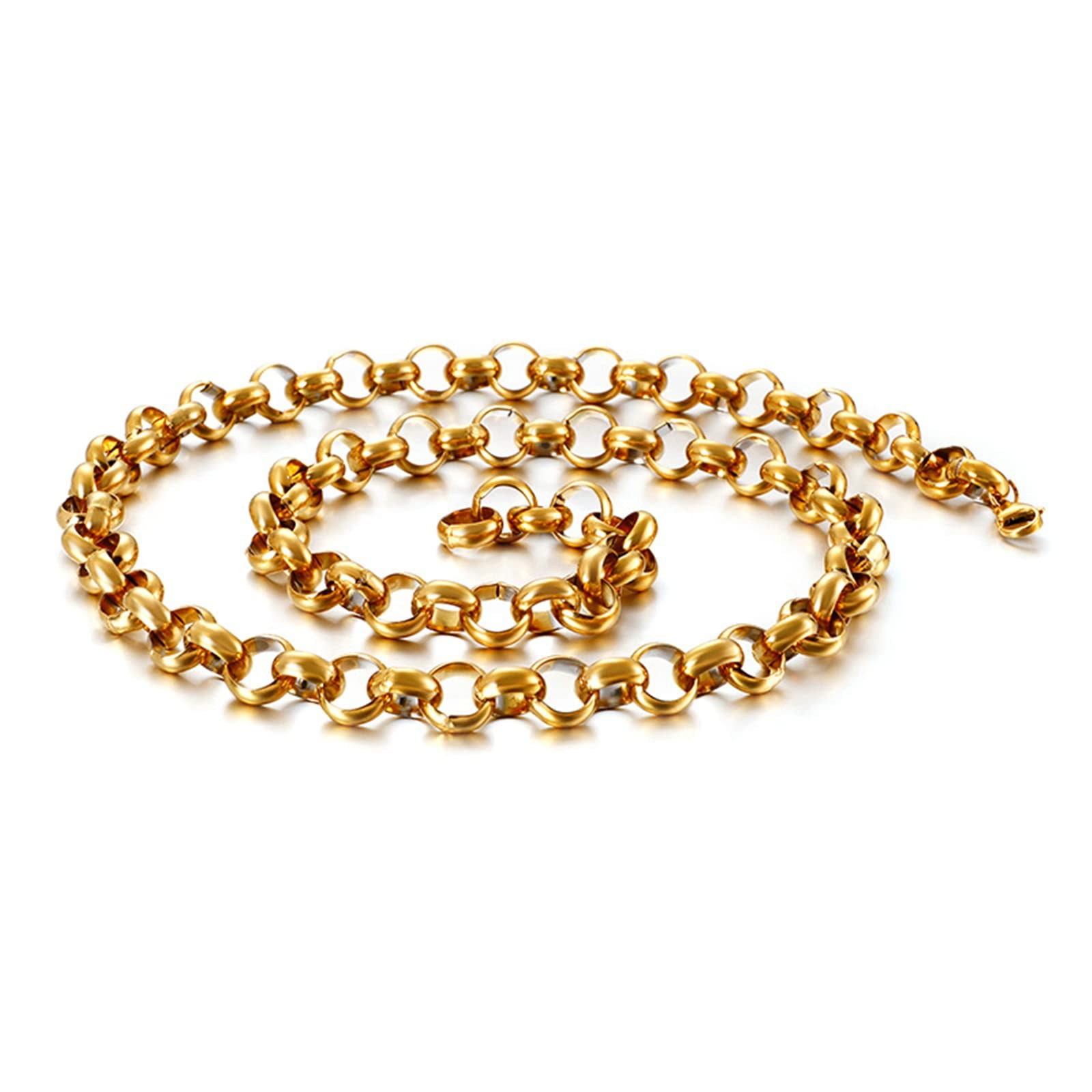 50CM Gold Stainless Steel Chain Necklace for Men - 3MM Thick Link Necklace | Perfect for Everyday Wear, Gifts & Special Occasions