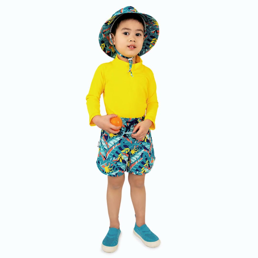 Jan & Jul Tropical UV Swim Shorts for Boys & Girls - UPF 50+ Sun Protection Quick-Dry Beachwear for Swimming, Surfing & Summer Outdoor Activities