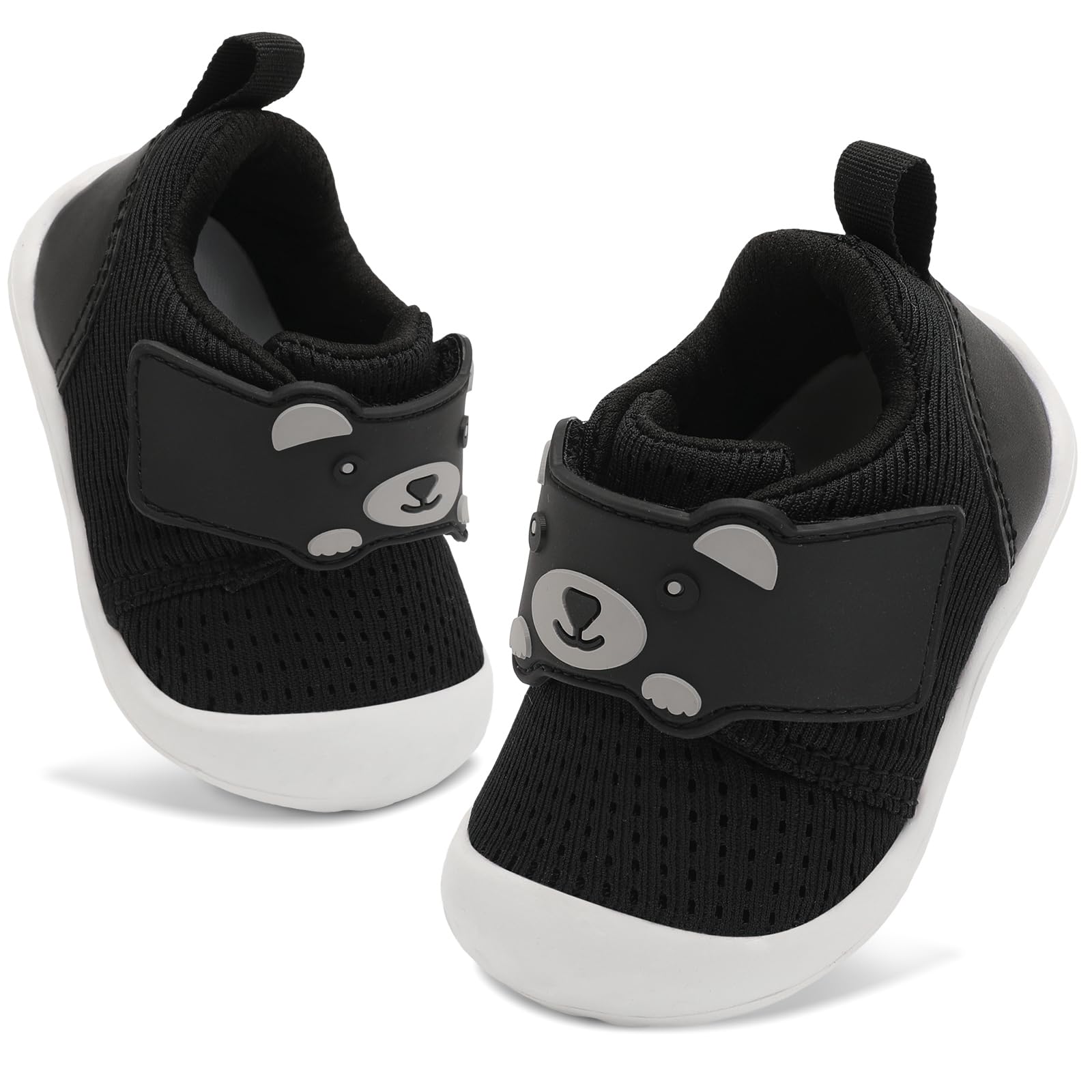 FEETCITY Baby Walking Shoes - Wide Infant Sneakers for Boys & Girls | Breathable Barefoot Toddler Shoes | Slip-On Crib Shoes for First Steps & Indoor Play