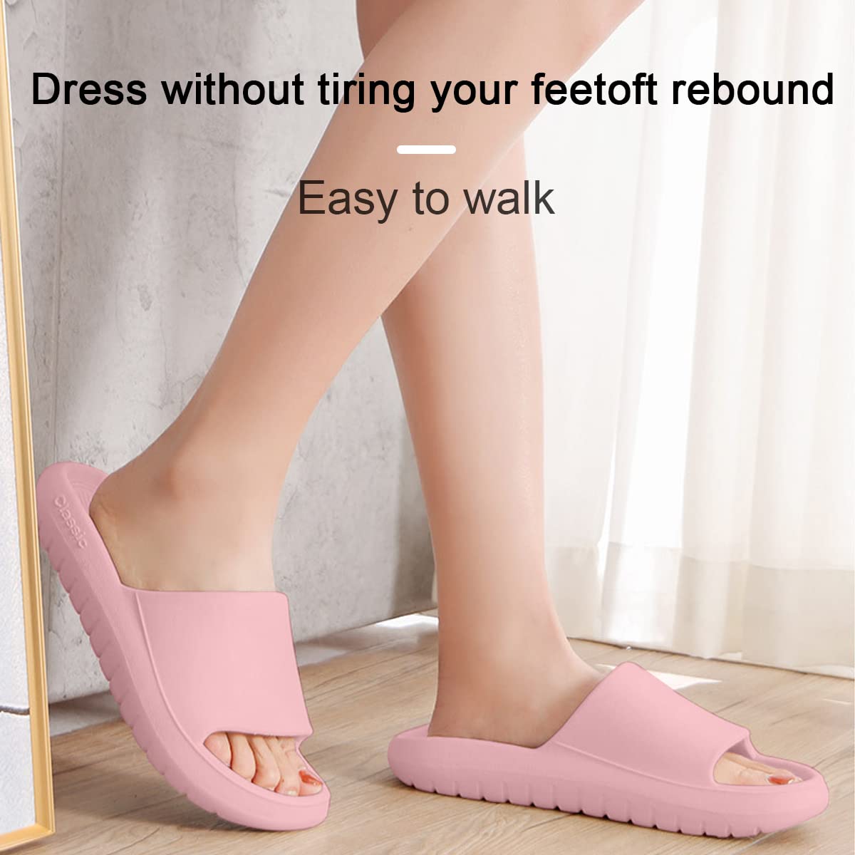Non-Slip Cloud Cushion Slides - Ultra Soft EVA Sandals for Women & Men | Comfortable Shower Shoes, Indoor/Outdoor Slippers for Home, Pool, Beach & Gym Use