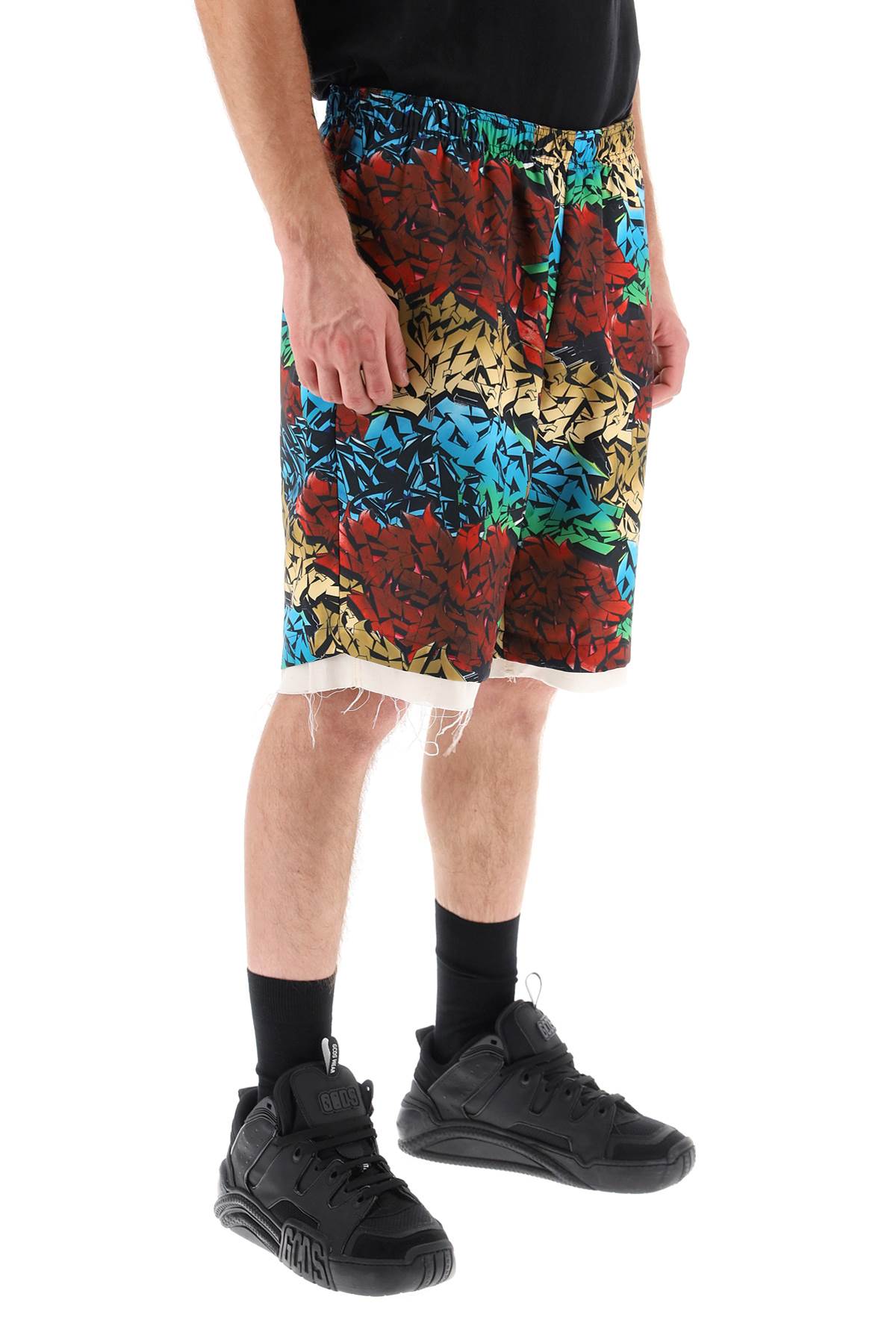 Children of the Discordance Graffiti Print Shorts - Trendy Streetwear for Men | Perfect for Summer Outfits & Urban Fashion