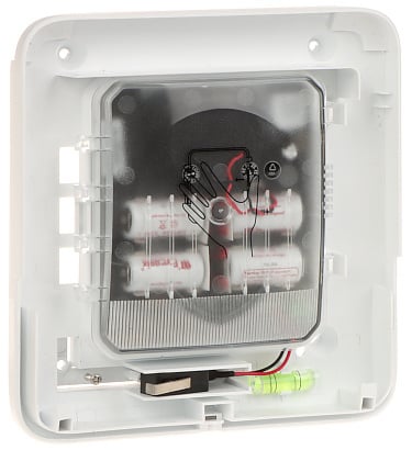 Outdoor Siren with Red Cover - DS PS1 E WE - Loud Alarm for Home Security, Garden & Warehouse Protection - Weatherproof & Durable Safety Device