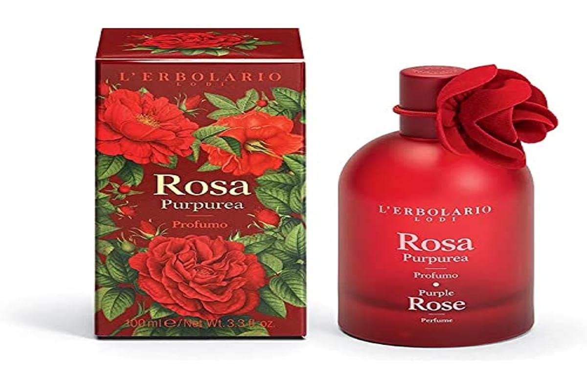 L'ERBOLARIO Pure Rose Perfume for Women - 3.4 Fl Oz (100ml) Eau de Parfum, Floral Fragrance for Daily Wear & Special Occasions