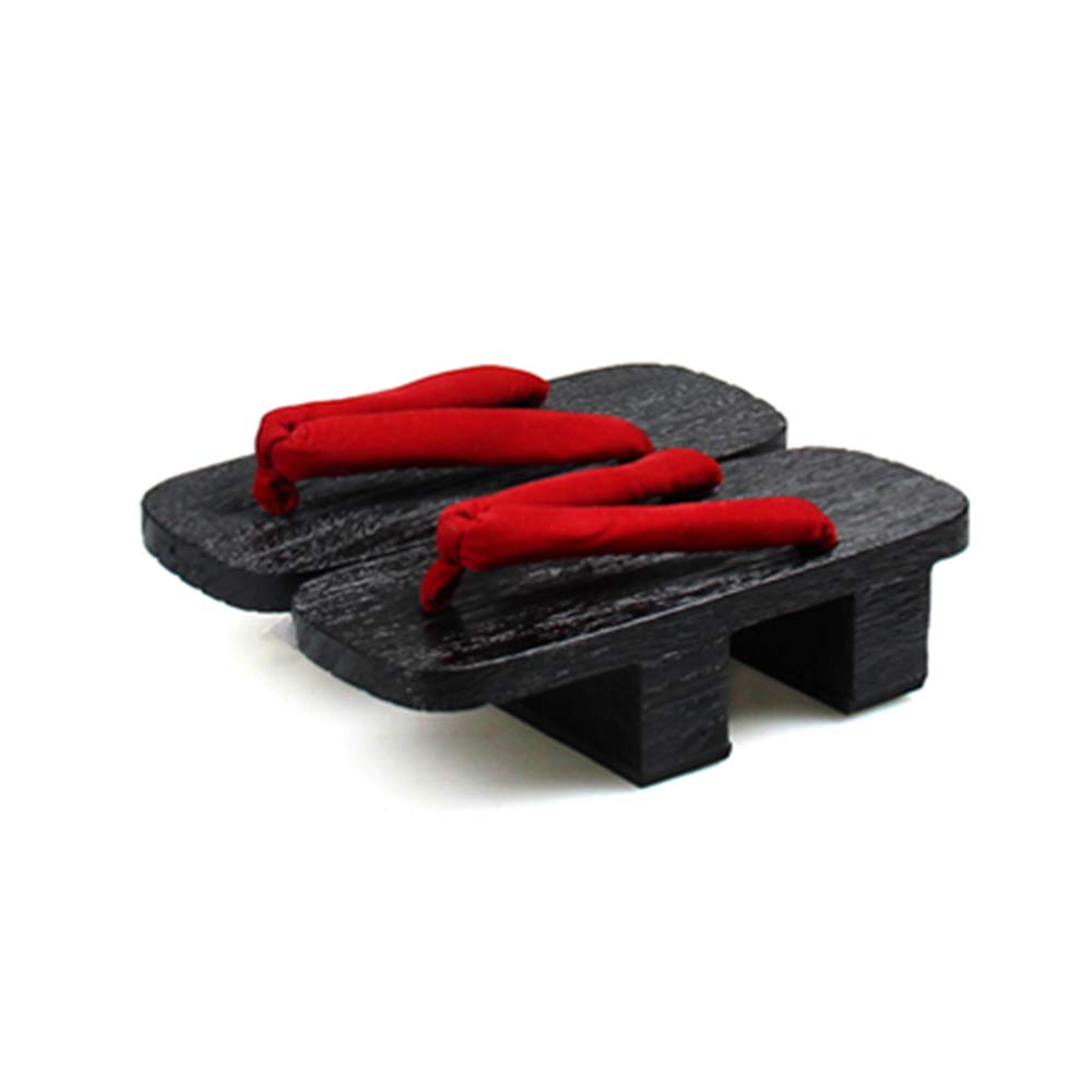 Japanese Traditional Geta Sandals for Women - Wooden Clogs with Tabi Socks Set (Sizes 5-9) - Comfortable Cosplay & High Heel Slippers for Anime Lovers, Tea Ceremony & Cultural Events