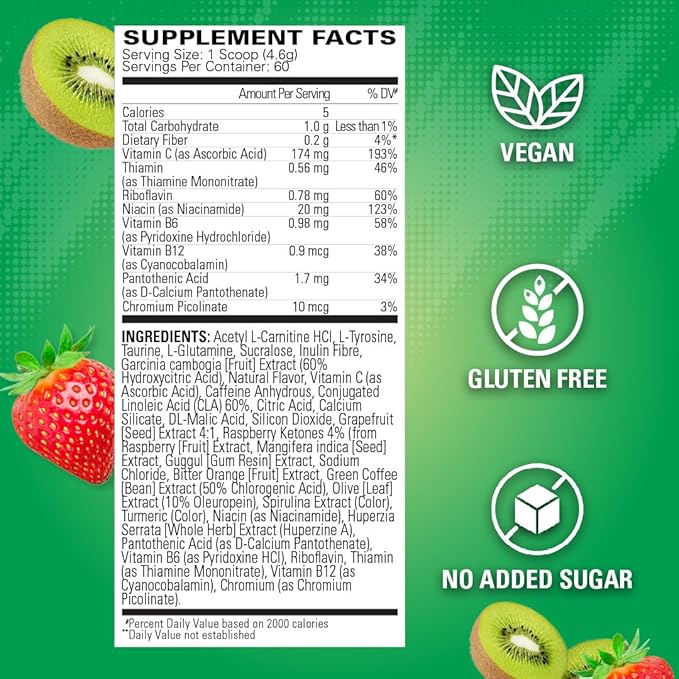 EHP OxyShred Thermogenic Fat Burner Supplement - Weight Loss & Energy Booster for Men & Women - Pre Workout & Fitness Support - Ideal for Gym, Running & Active Lifestyle